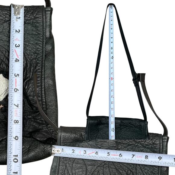 Ilze Heider Leather Design Crossbody Purse - Picture 4 of 7